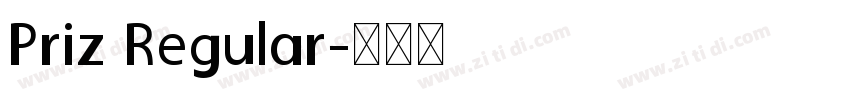 Priz Regular字体转换